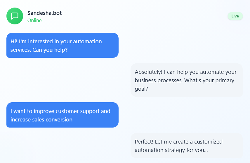 Sandesha Whatsapp Api Automations